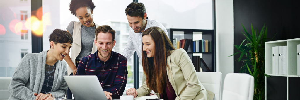 Teamwork in an office